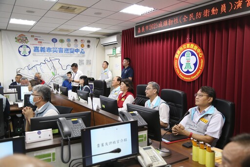 嘉義市啟動城鎮韌性演習 黃敏惠:備戰於平時 防災於日常