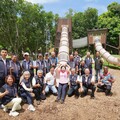 夏日避暑新去處！ 建設局長視察后里森林公園「搖籃遊戲場」遮陽設施