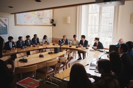 蔣萬安拜會法國參議院 深化臺北與法國交流合作