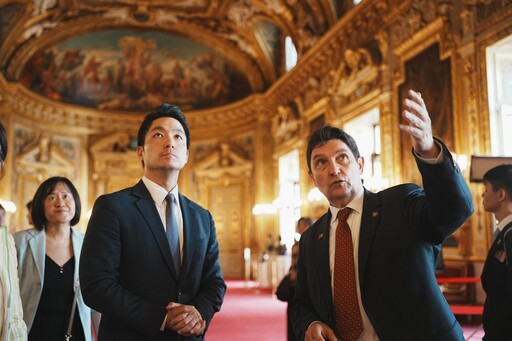 蔣萬安拜會法國參議院 深化臺北與法國交流合作