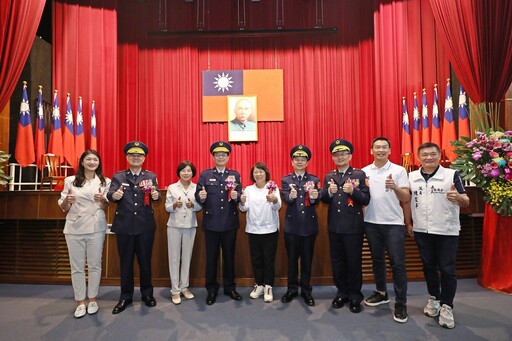 嘉市警局新局長陳明志上任 黃敏惠盼延續治安佳績、打造宜居城市