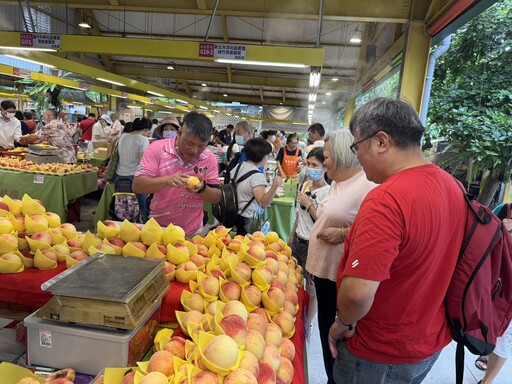 台中市優質葡萄、水蜜桃、高接梨於台北希望廣場展售 中市農業局力邀民眾選購優質農產品