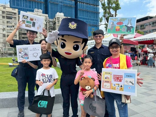 宣導不缺席!北投警現身社區園遊會傳遞安全觀念