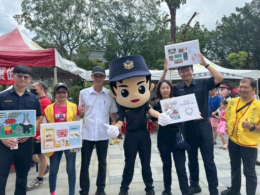 宣導不缺席!北投警現身社區園遊會傳遞安全觀念
