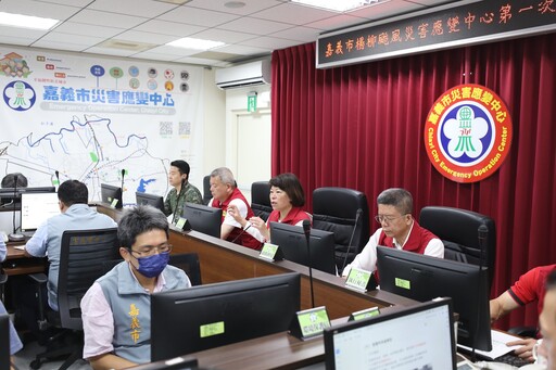 楊柳颱風逼近 嘉義市一級開設 黃敏惠返國坐鎮防颱