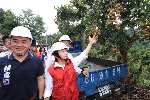 連日豪雨致台中霧峰暗坑巷災損 盧市長親赴關心搶修進度:全力保障市民安全
