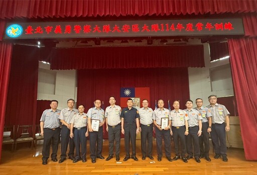 大安分局辦義警常年訓練 實戰課程強化應變能力並表揚17績優人