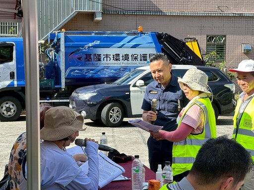 基隆七堵友二里自主防災演練 模擬颱風及土石流應變流程