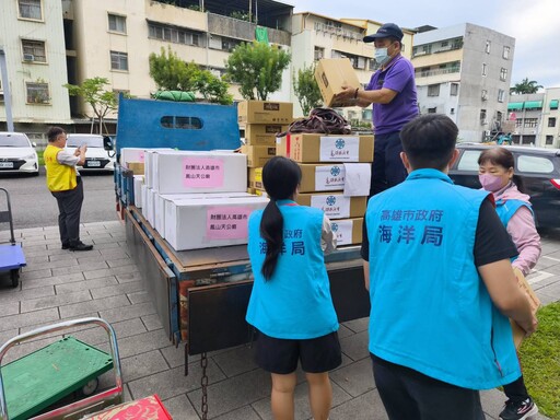防災整備物資 海洋局「高雄海味」前進原鄉