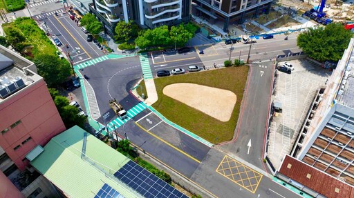 嶺東科大感謝市府貼心規劃! 「綠36用地」綠美化完工守護師生通行安全