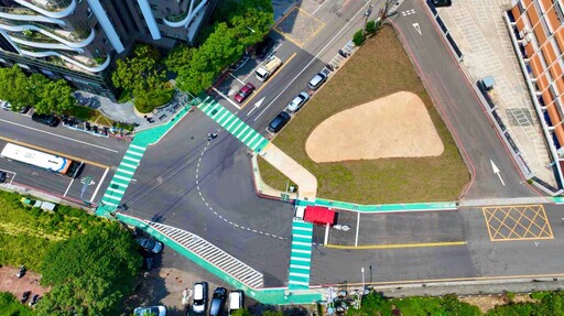 嶺東科大感謝市府貼心規劃! 「綠36用地」綠美化完工守護師生通行安全