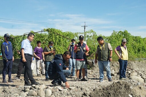「密集地毯式巡查」不中斷 張家興副秘書長率隊查勘美濃盜採熱區 源頭監管查緝防堵不法