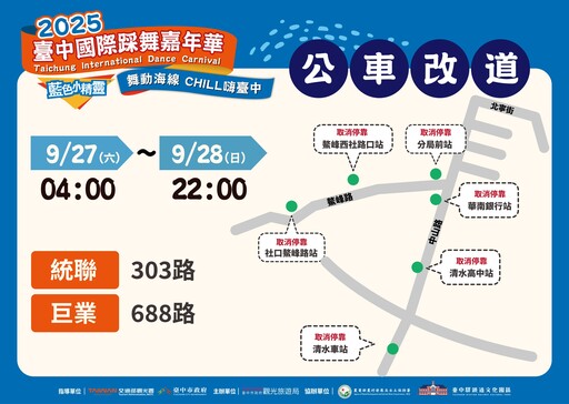 2025台中國際踩舞嘉年華週末登場！ 交通管制與最佳觀賞點一次看