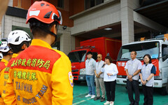 即刻救援！嘉義市救援隊挺進花蓮 黃敏惠親送打氣助災區重生
