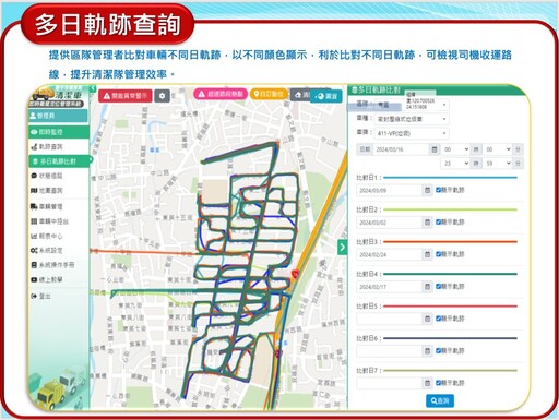 中市環保局嚴查不法 運用GPS即時監管 強化清潔車管理透明度