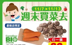 因應颱風鳳凰逼近，家樂福生鮮蔬果持續保持供應，備足5倍貨量