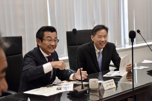 日本宮崎縣日南市高橋透市長率團拜會中市府 深化台日城市交流夥伴關係