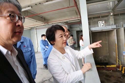 盧秀燕星國首站參訪廢棄物再生廠 借鏡改善文山焚化爐
