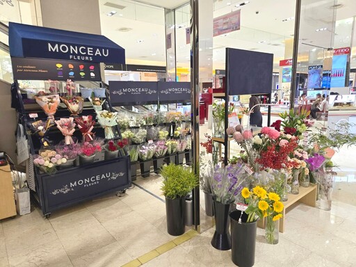 溫馨五月來場法式浪漫！法國花藝精品進駐竹市百貨賣場
