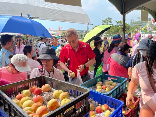 「桃界愛馬仕」民眾搶購 中市農業局全力行銷梨山水蜜桃