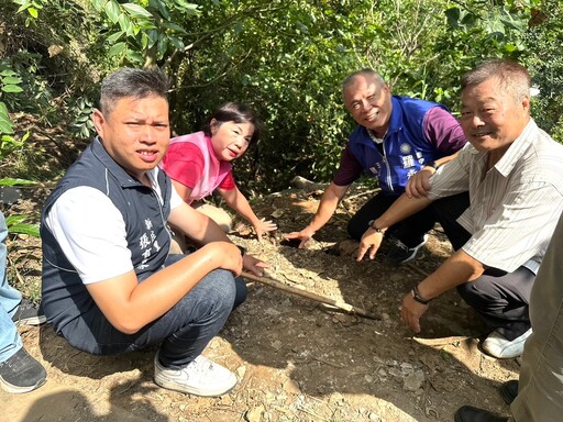 神岡大甲溪保安林地土石崩塌 楊瓊瓔會勘爭取林業署臺中分署整治