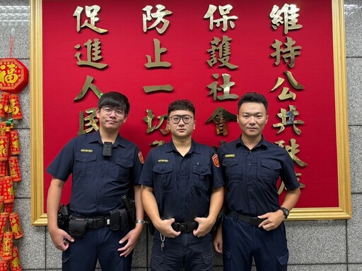 千鈞一髮 男子坐高樓鋼架上哭泣 中正一警急速衝上環抱阻憾事