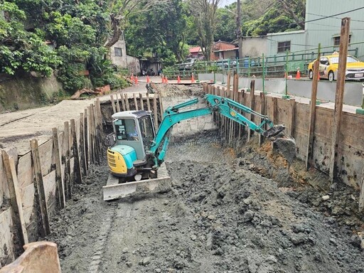 滯洪消能池完工 三峽中山路不再成水道