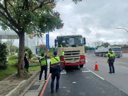 取締違規大型車 中和警活動地磅出擊