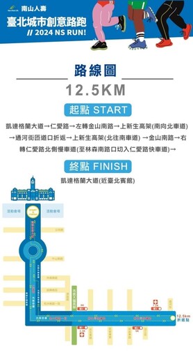 2024南山人壽臺北城市創意路跑 週日登場 相關交通管制措施 請用路人提前改道行駛