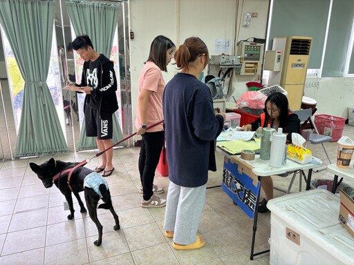 母狗溜躂後竟產下九胞胎 甲安埔愛鄉青年協會辦貓犬絕育獲肯定