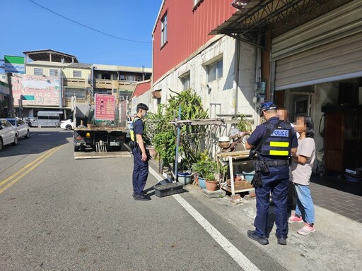 斗六警聯手清潔隊執行清道 還路於民保障交通安全順暢