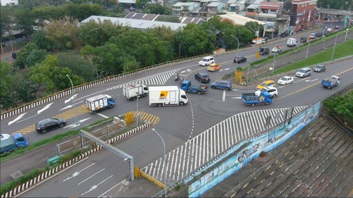 增設引道簡化車流動線 五股6號越堤道減少交通事