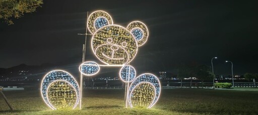 金色水岸耶誕光雕12/21登場 銀色幻境迎淡水冬日