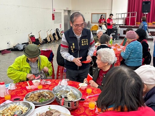 傳愛幸福龍來 中和獨老圍爐溫暖滿人間