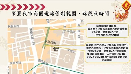 臺北年貨大街開張囉 大同分局加強維護交通順暢與秩序