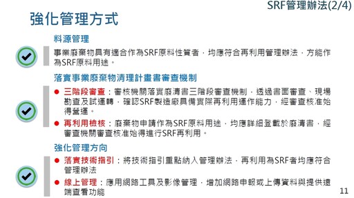 源頭管理 接軌國際 加嚴SRF排放標準正式上路