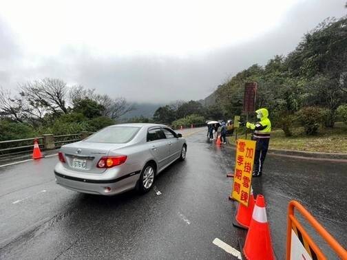 急凍 陽明山區可能降雪 北市警加強交通管制疏導 以維交通順暢