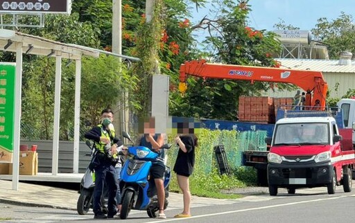 道路安全不容忽視 東港警執行未戴安全帽違規大執法