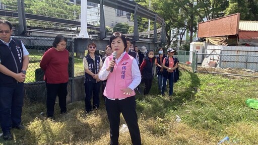 中市潭子畸零地髒亂不堪 立委楊瓊瓔協調變身綠地