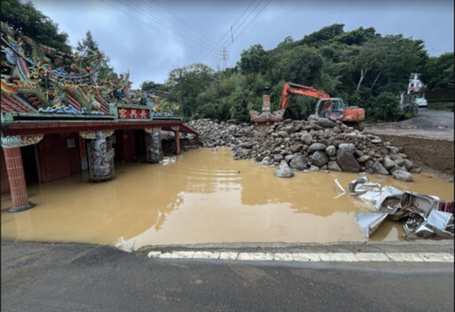 搶救風災重創 金山清水溪、月眉排水復建完工