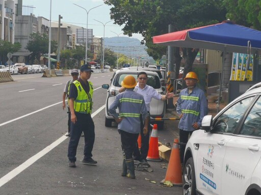玉井區停電影響交通號誌運作 玉井分局啓動交通疏導分散車流