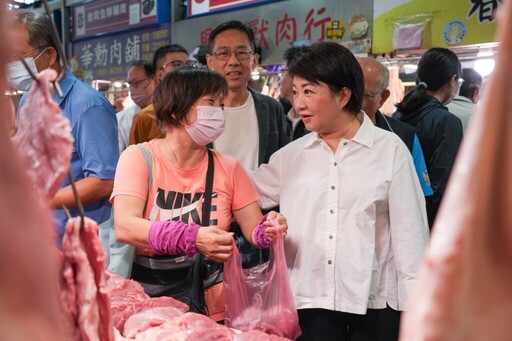 豬肉攤開市 盧秀燕赴市場關心豬肉供需、價量情形