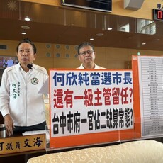 中市府5局處首長都是代理挨批 盧秀燕：偏好任用文官