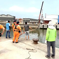 高雄市政府海洋局舉辦漂流木攔木網演練