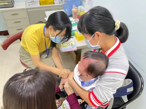 預防百日咳 中市府籲按時帶嬰幼兒接種疫苗