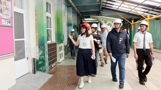 關心校園安全 李懷仁赴路竹視察補強工程