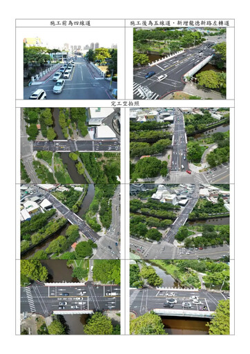 自由橋北上增左轉車道 疏緩好市多等地車潮