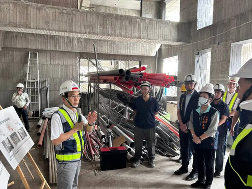 防範工安事件 林欽榮率隊進行建築工地稽查