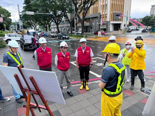 高雄輕軌護樹 48棵雨豆樹「鋼柱纜索加固」