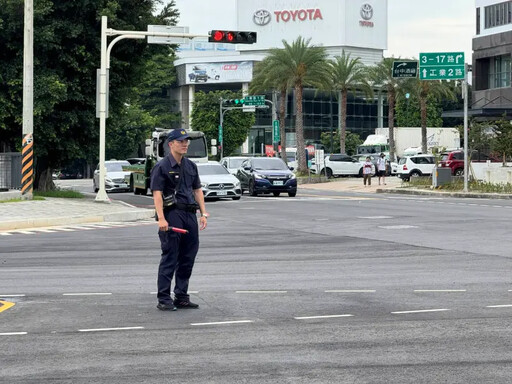 市政路通車致工業區方向車流壅塞